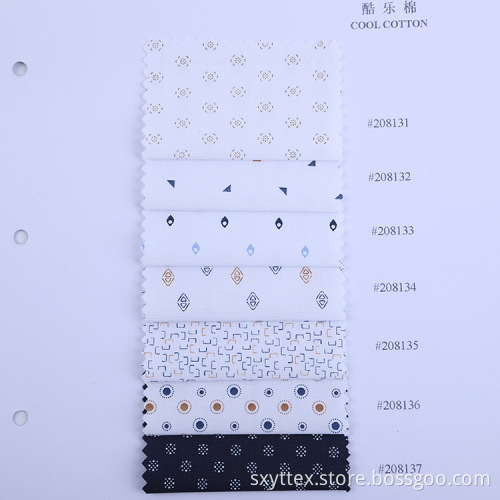 Elegent Dress Shirt Fabric Discharge Print